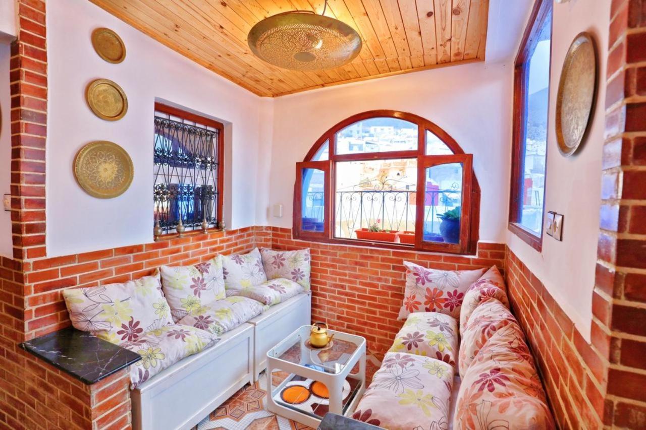Aymane Rooftop Budget Panoramic Hotel Chefchaouen Buitenkant foto