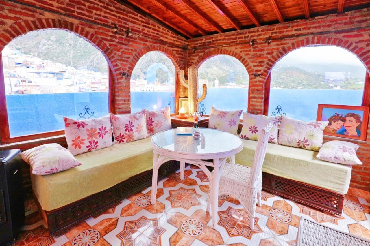 Aymane Rooftop Budget Panoramic Hotel Chefchaouen Buitenkant foto