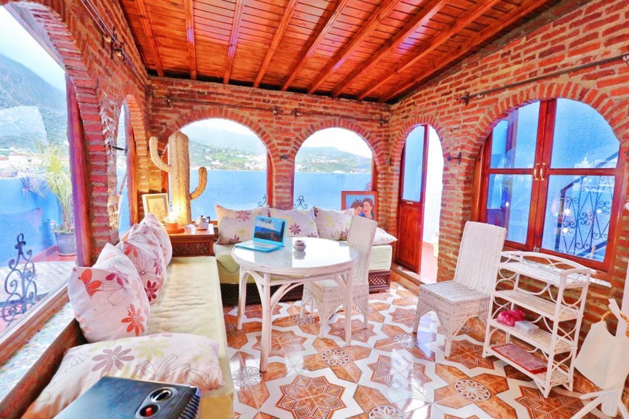 Aymane Rooftop Budget Panoramic Hotel Chefchaouen Buitenkant foto