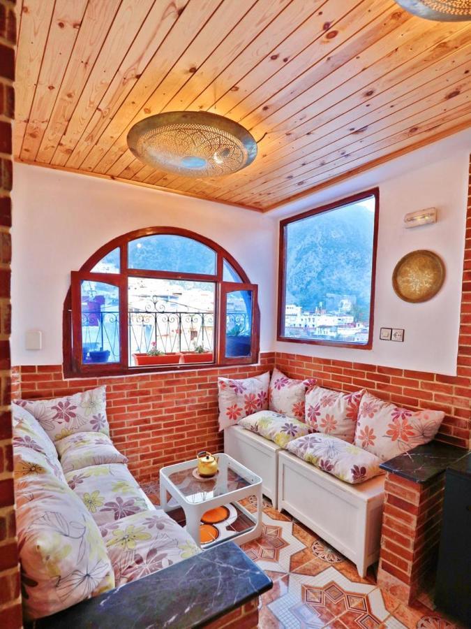 Aymane Rooftop Budget Panoramic Hotel Chefchaouen Buitenkant foto